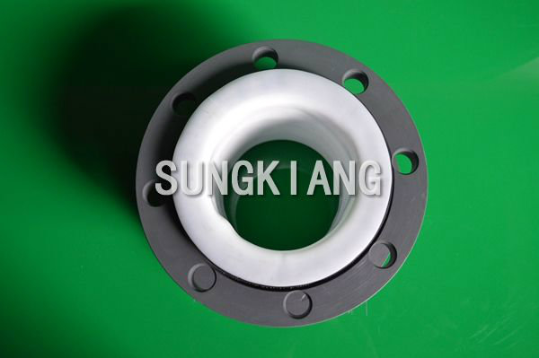 PVC法蘭內襯四氟橡膠軟連接