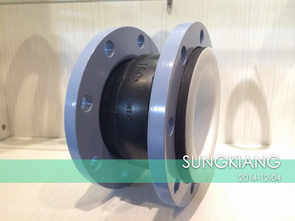 鐵粉加水配置內襯PTFE四氟橡膠軟連接