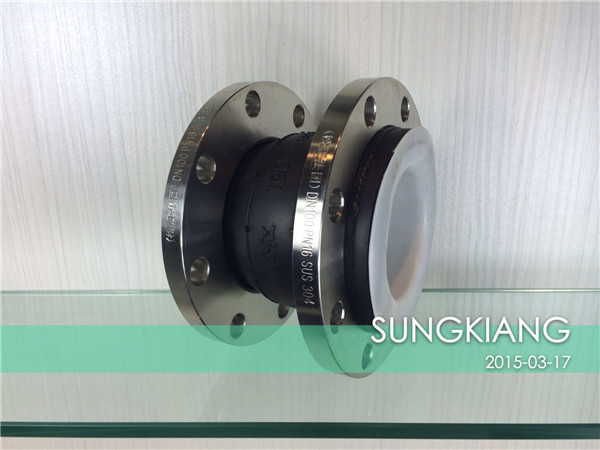 潔凈室機電工程PTFE內襯橡膠軟連接